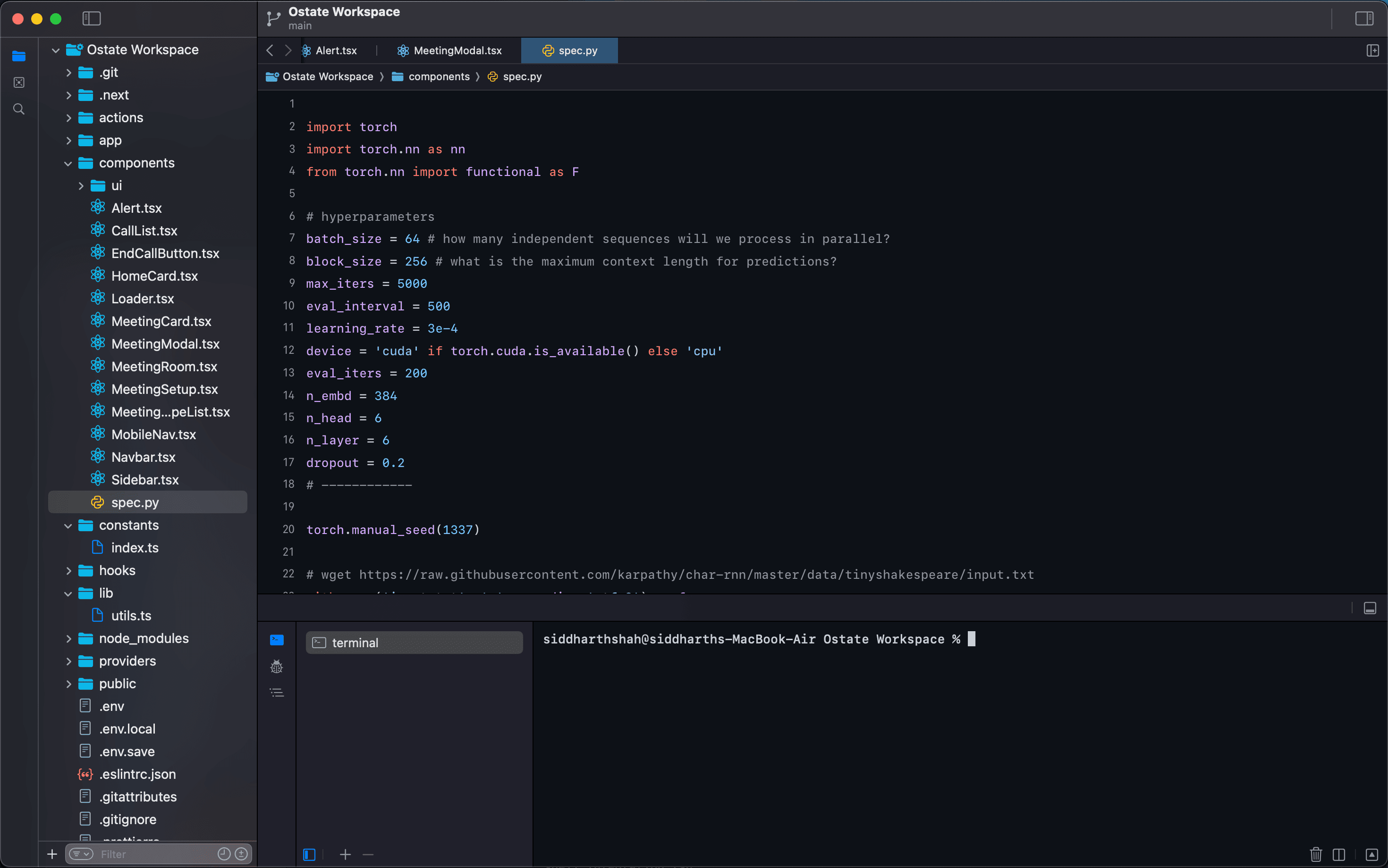 SVECTOR AI project table view